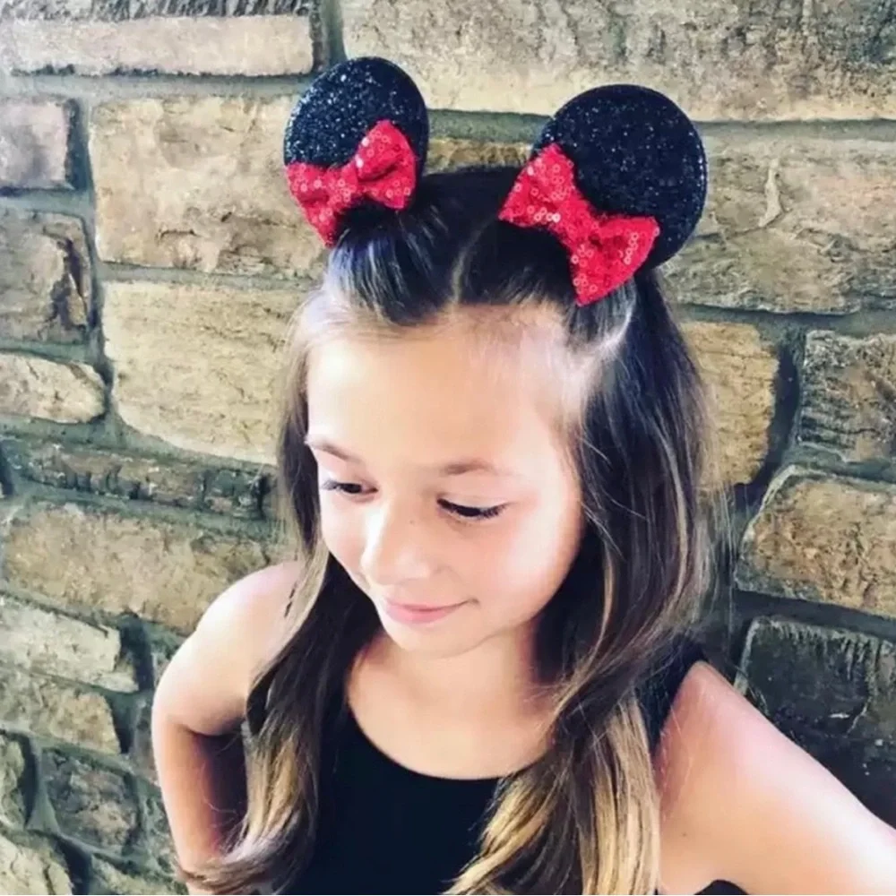 Minnie Mickey Ears Hair Clips Snow White inspired for Girls